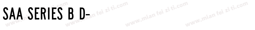 Saa Series B D字体转换